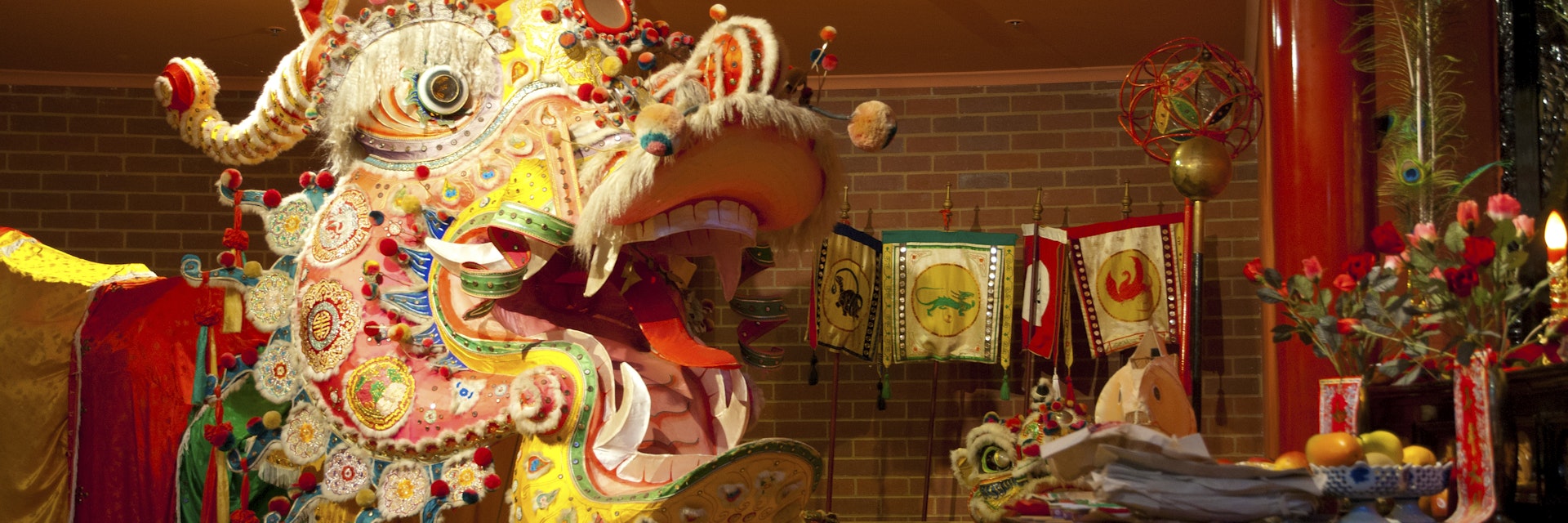 Ceremonial dragon in Golden Dragon Museum.