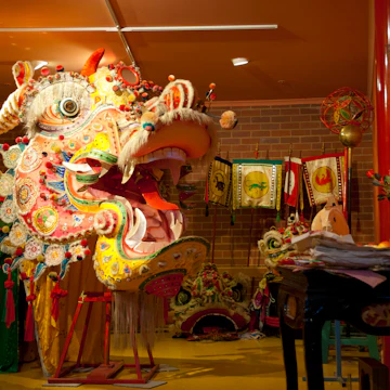 Ceremonial dragon in Golden Dragon Museum.