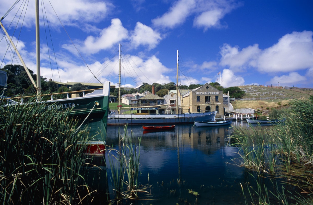 Historic Flagstaff Hill Maritime Village in Warrnambool. The village is modelled on an early Australian coastal port of the early 1800's.