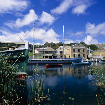 Historic Flagstaff Hill Maritime Village in Warrnambool. The village is modelled on an early Australian coastal port of the early 1800's.