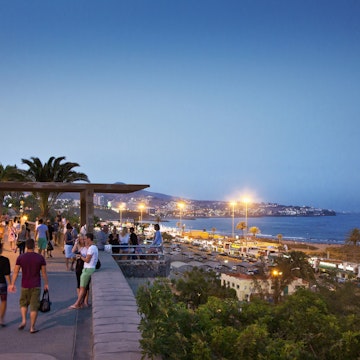 Promenade, Playa del Ingles, Gran Canaria, Canary Islands, Spain
