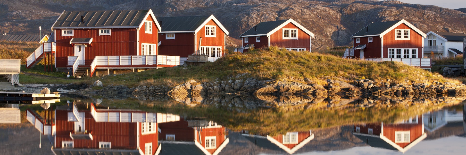 Cabins at Sommaroy, Tromso, Norway