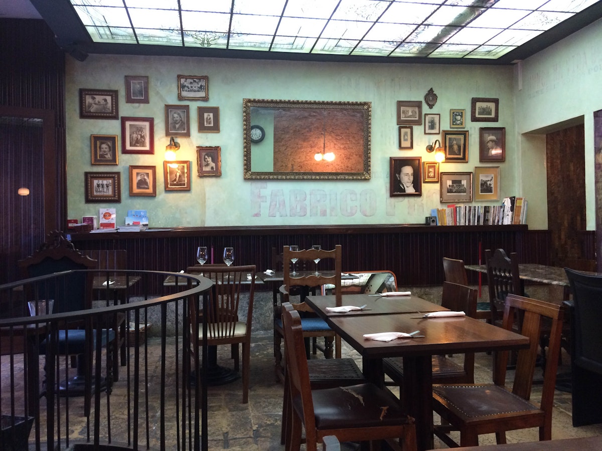 Inside Cafe Vertigo in Lisbon