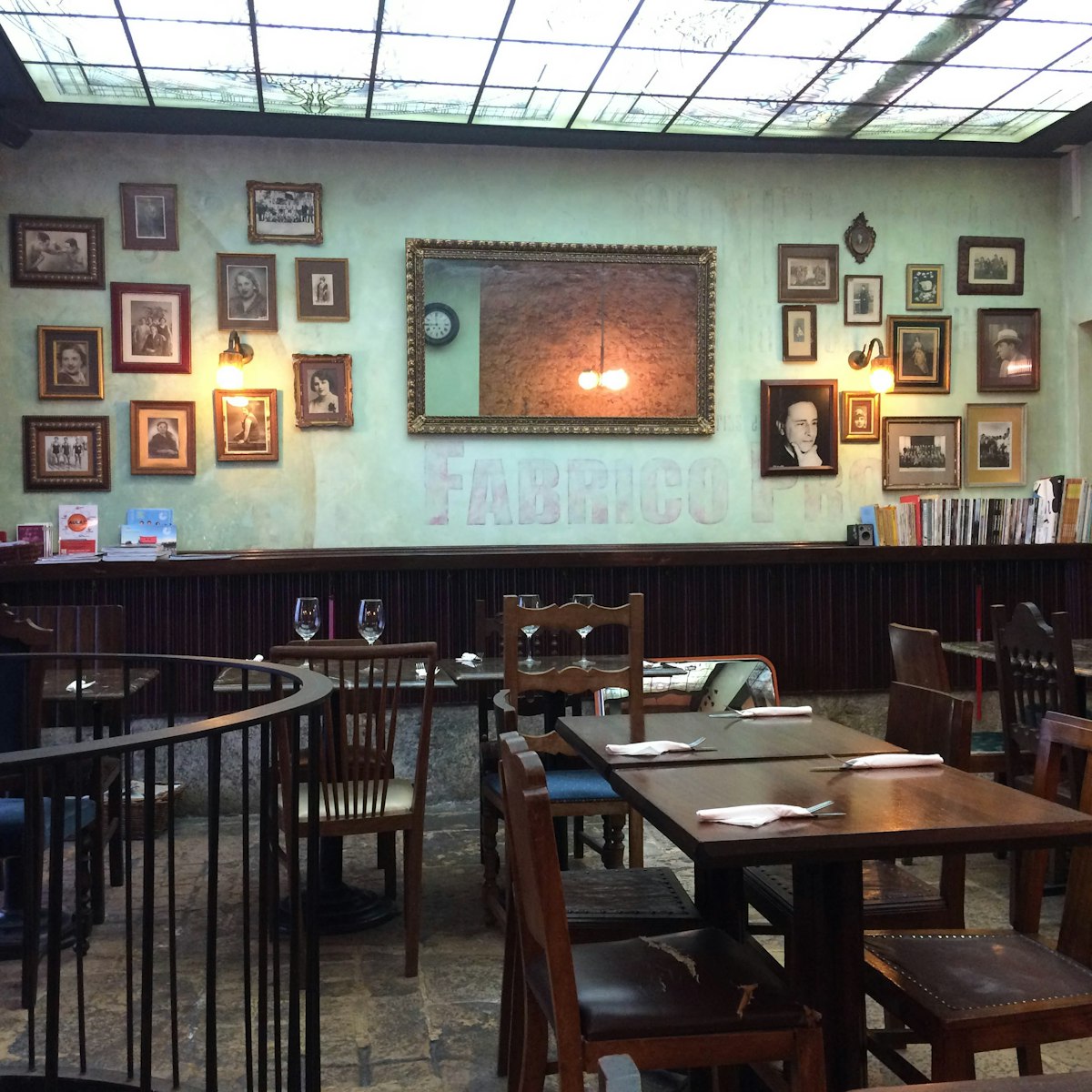 Inside Cafe Vertigo in Lisbon