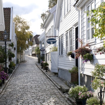 Alley in old Stavanger,