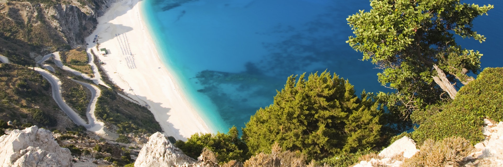 View over Myrtos beach, Assos, Kefalonia, Greece