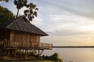 Cambodia, Kratie Province, town of Kratie, the banks of Mekong River