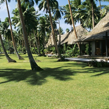 Fiji, Savusavu, Cousteau Fiji Island Resort, Oceanfront villas.