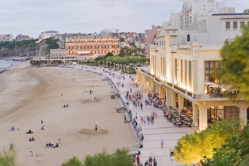 Promenade, Grande Plage, Biarritz, France