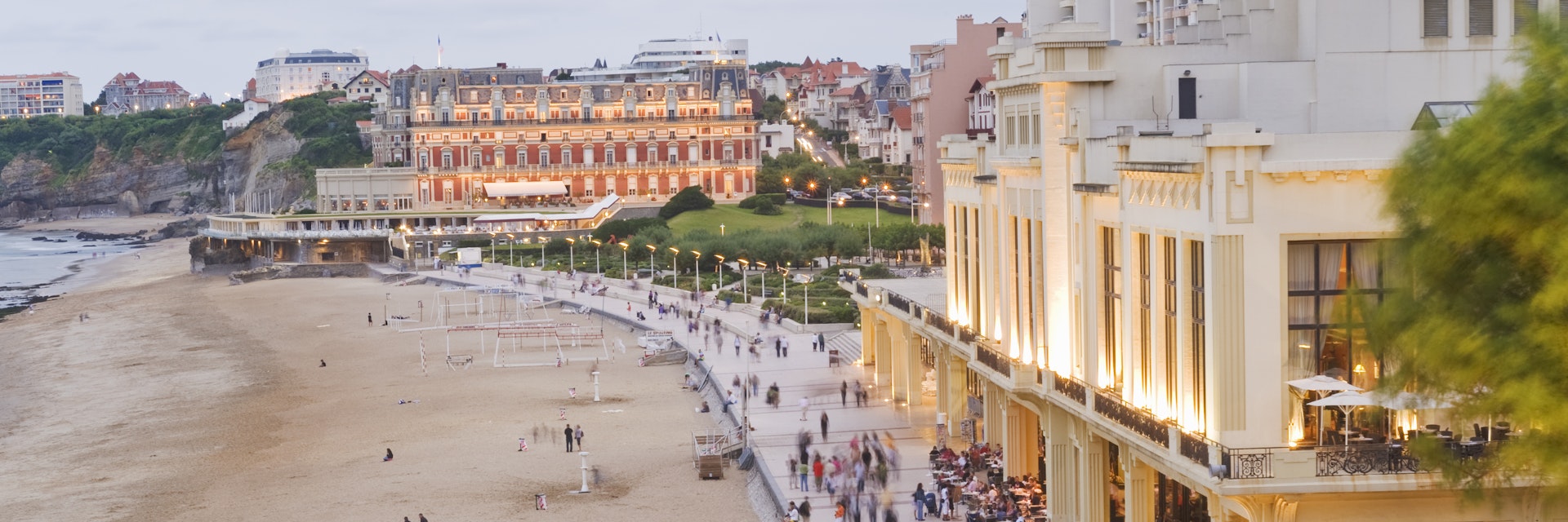 Promenade, Grande Plage, Biarritz, France