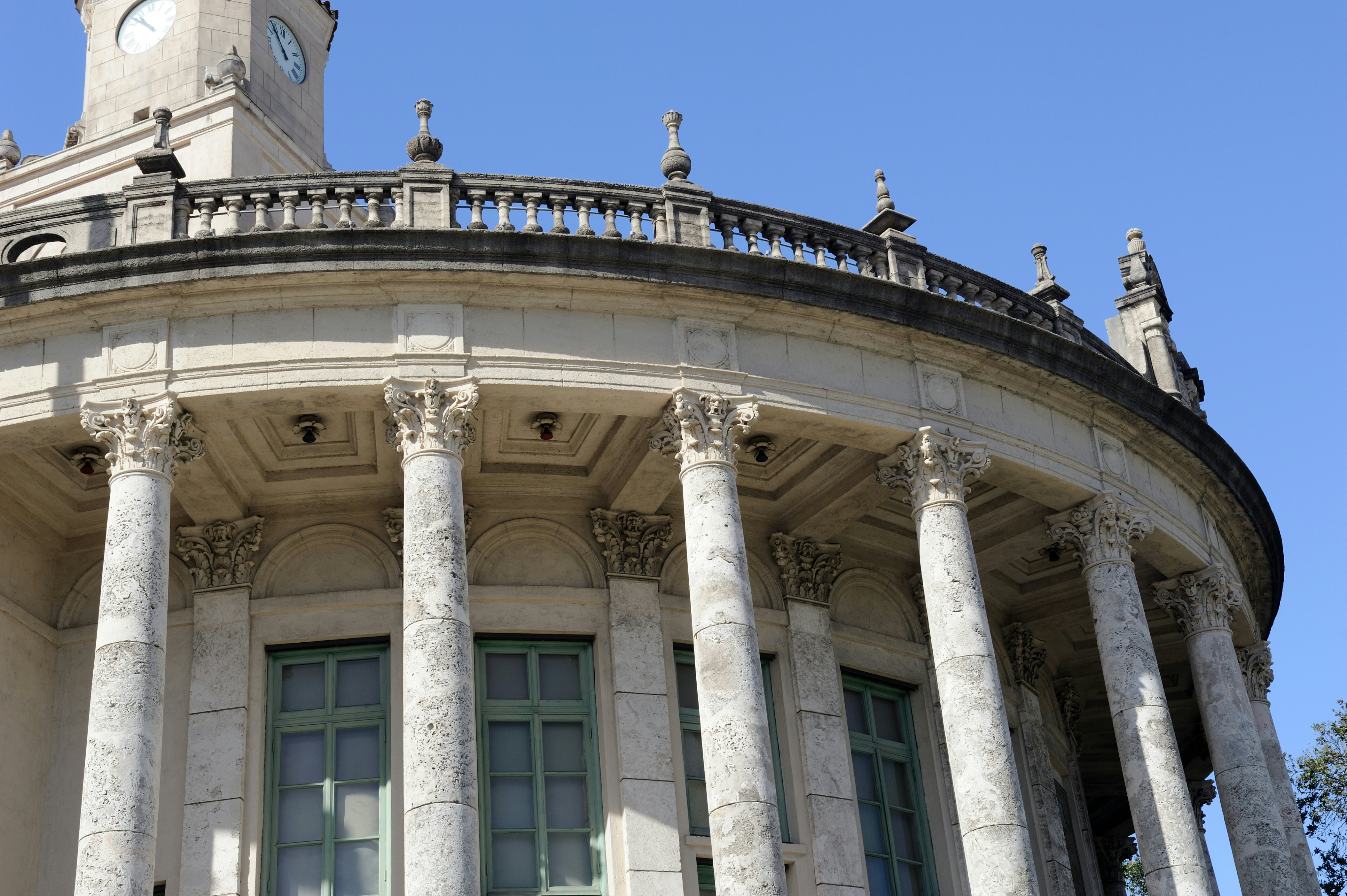 Architectural details of the City Hall of Coral Gables, Florida, USA