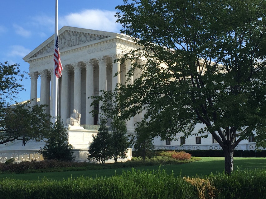 The United States Supreme Court building in Washington DC, United