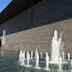 NGV International entrance with water fountain.