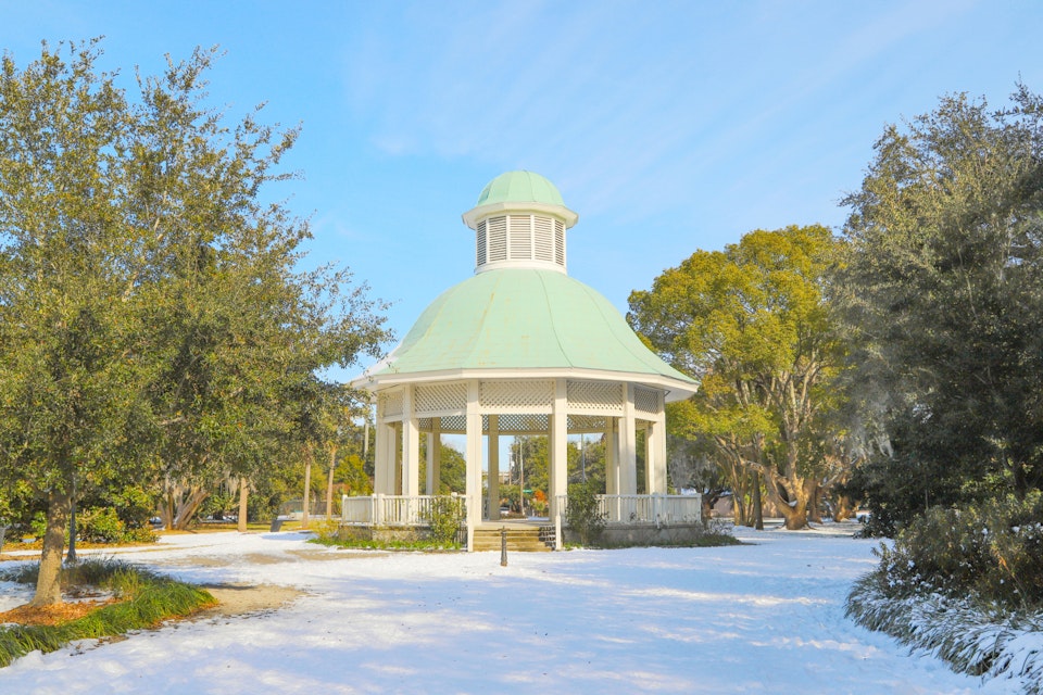 Beautiful public park in Charleston, SC. January of 2018.