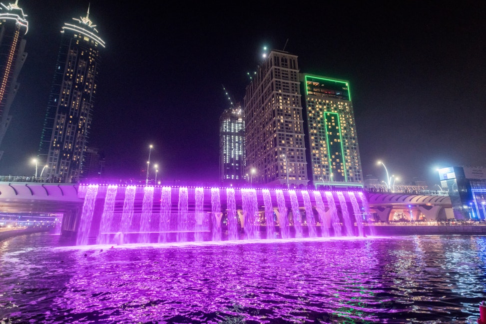 Image of Sheikh Zayed Bridge Waterfall