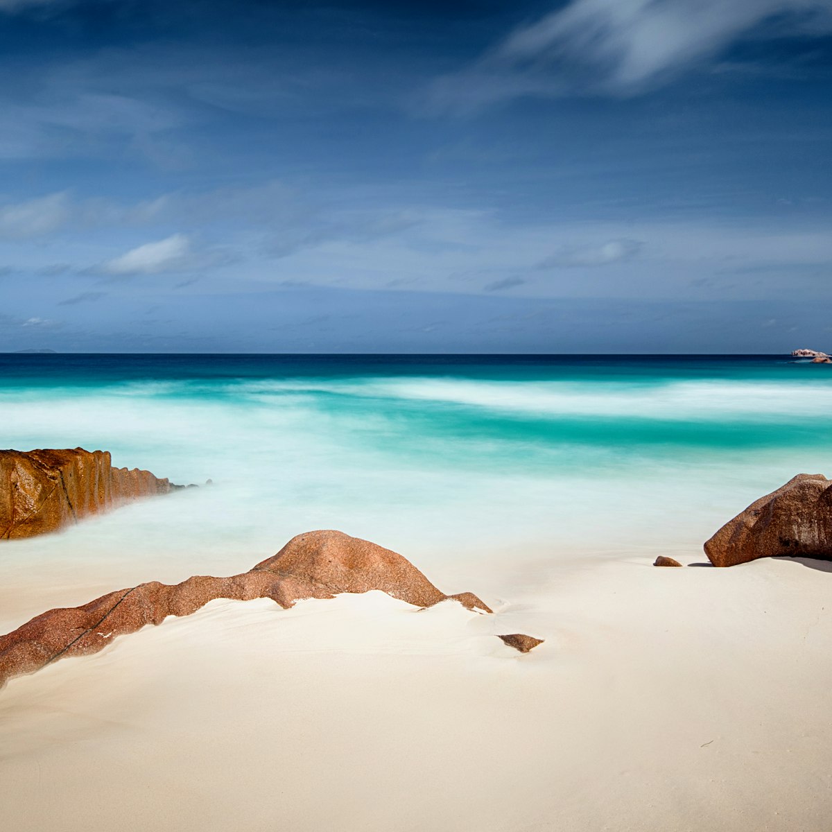 paradise beach on the Seychelles