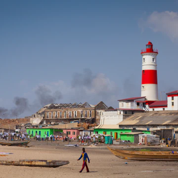 Jamestown Lighthouse, in the old town of Accra