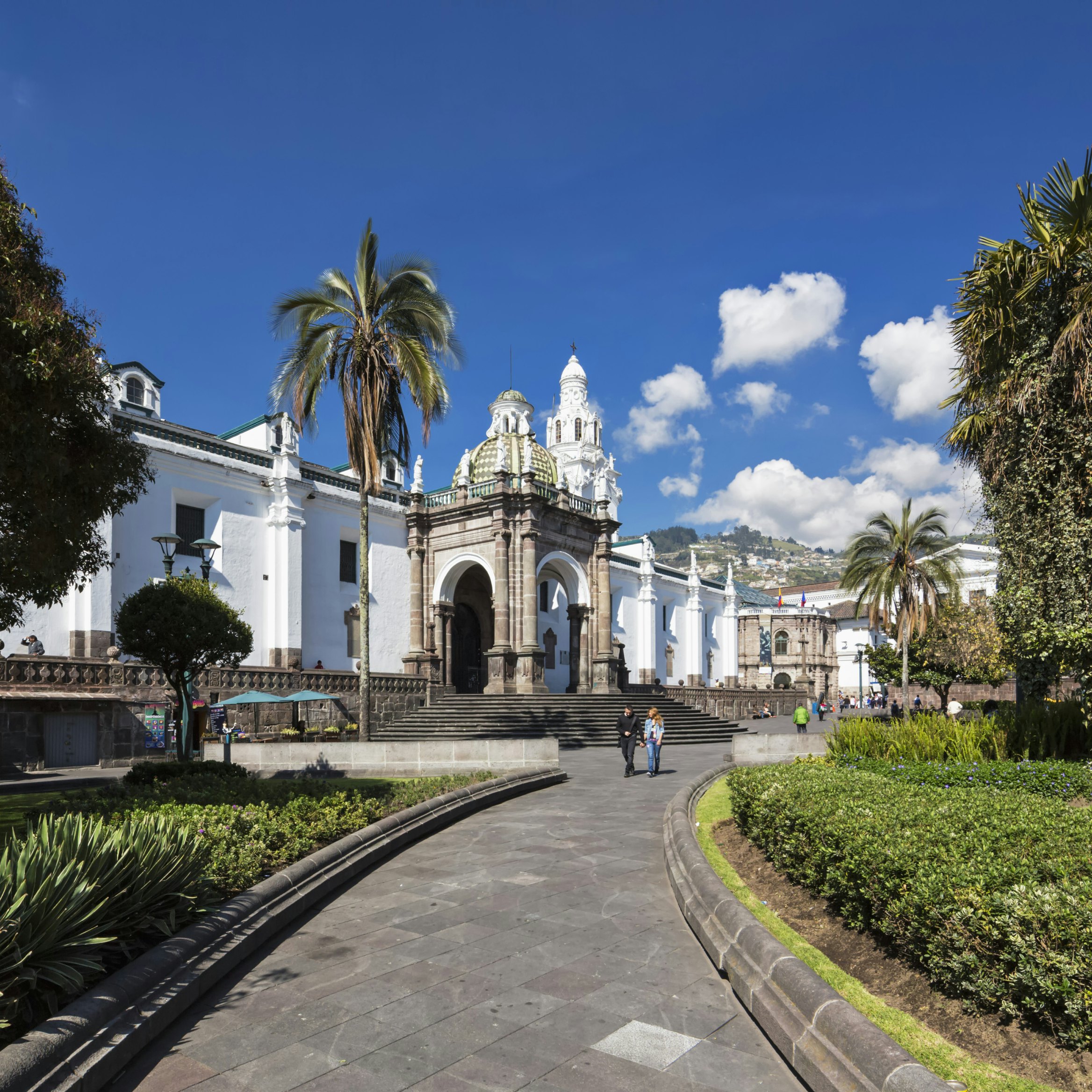 Ecuador, Quito, Independence Square and Metropolitan Cathedral