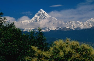Mt. Machupuchare in the Annapurnas Range.
