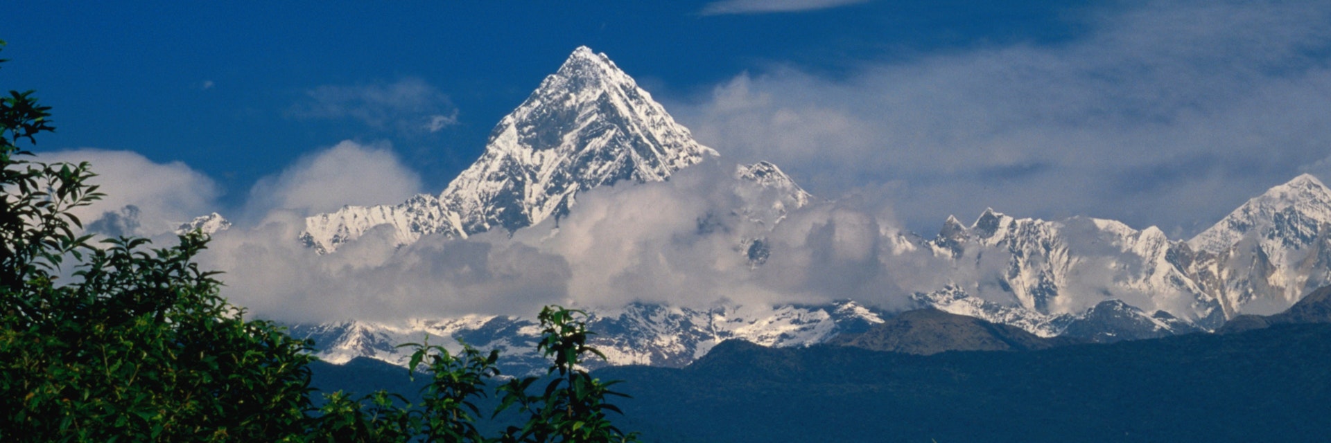 Mt. Machupuchare in the Annapurnas Range.
