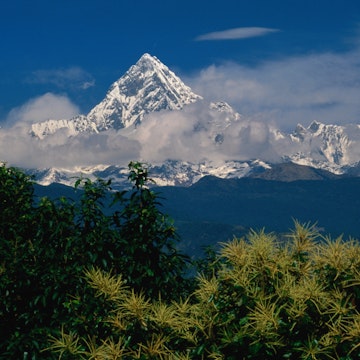 Mt. Machupuchare in the Annapurnas Range.