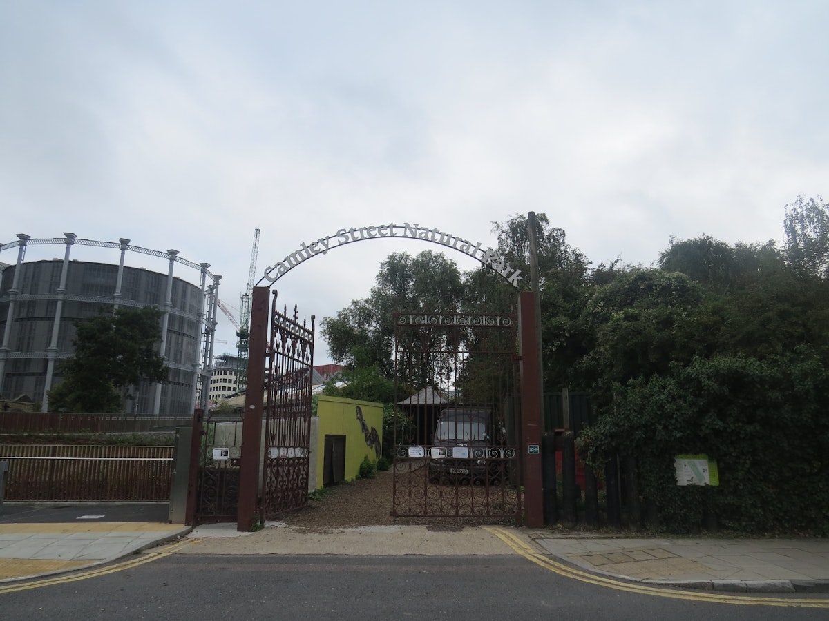 The entrance to Camley Street Natural Park