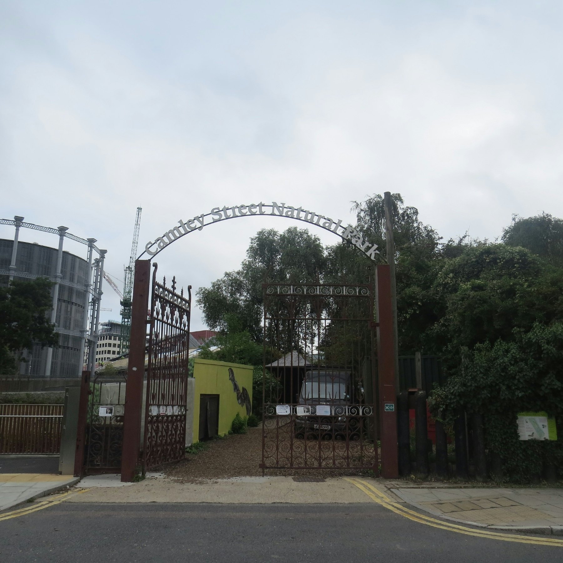 The entrance to Camley Street Natural Park