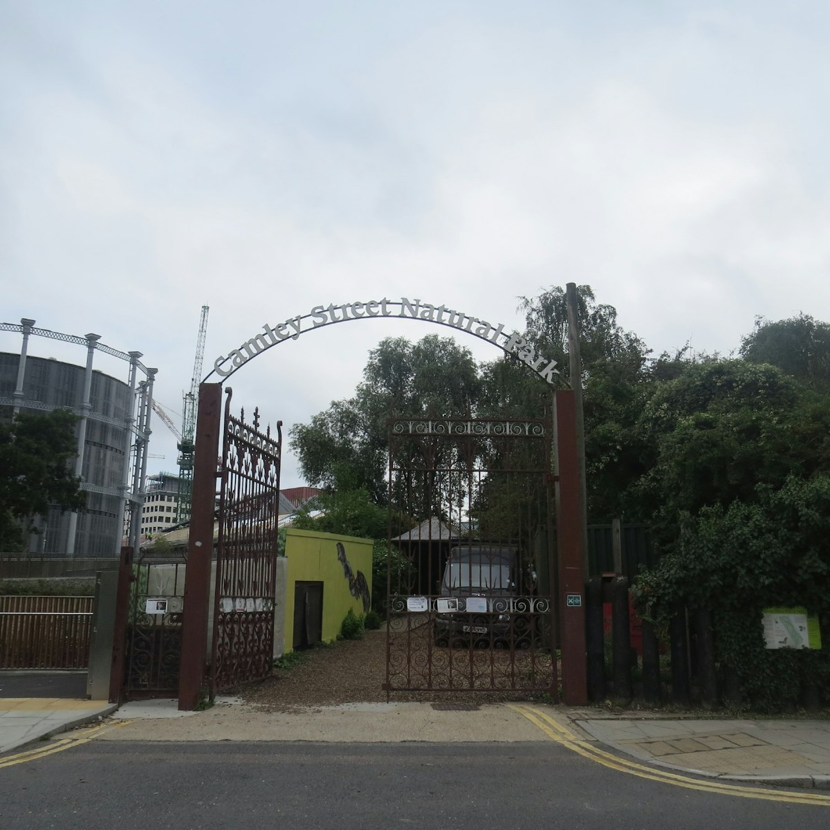The entrance to Camley Street Natural Park