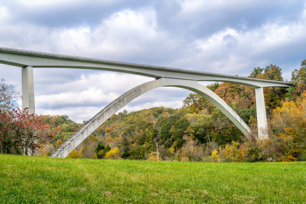 Double Arch Bridge at Natchez Trace Parkway near Franklin, TN