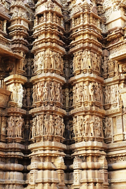 Erotic carvings on Devi Jagadambi Temple.