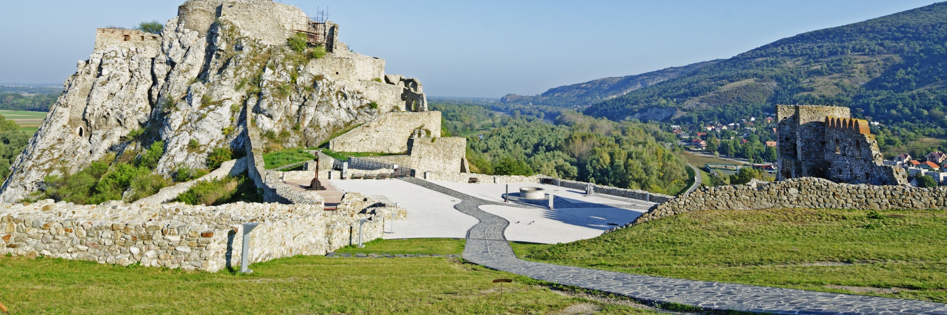 Ruins of Devin Castle, Danube River, Bratislava, Slovakia, Europe