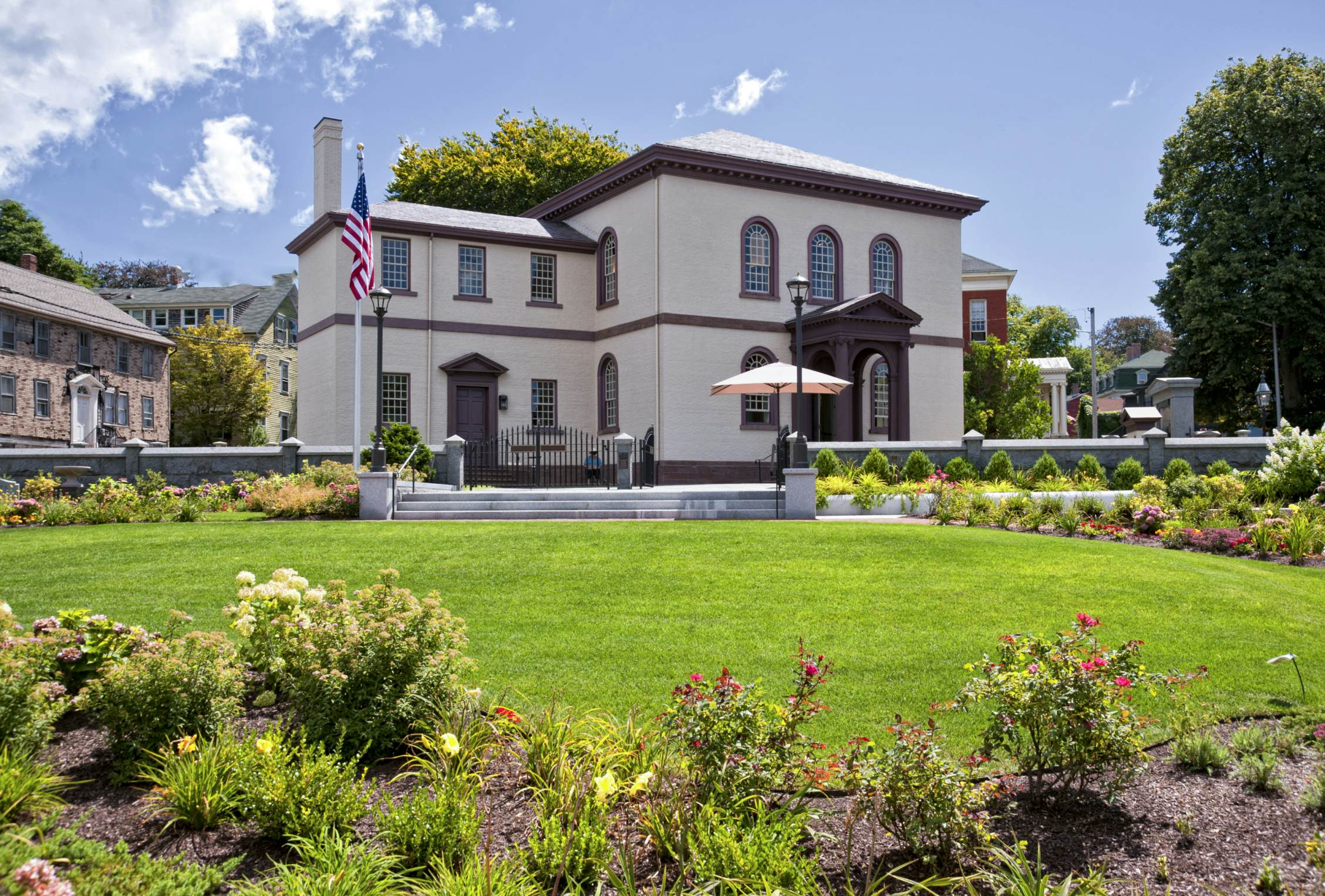 Touro Synagogue in Newport Rhode Island is a National Historic Landmark and the oldest Synagogue in America