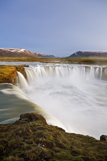 Godafoss Waterfall in North-Central Iceland.