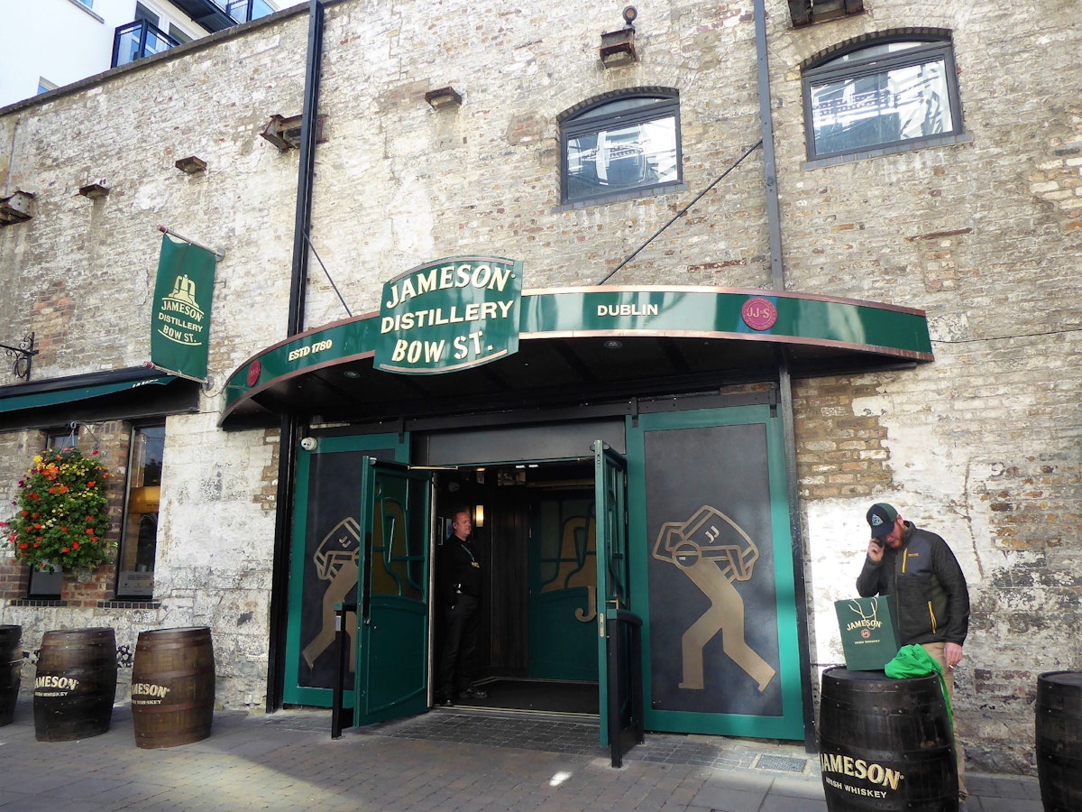 The entrace to Jameson Distillery, Bow Lane.