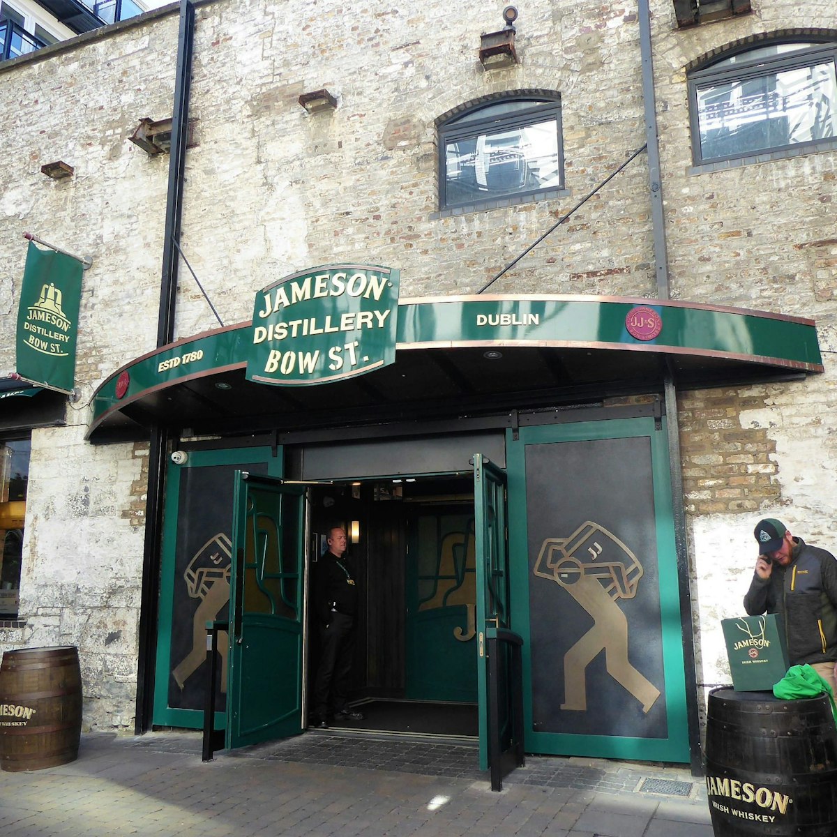The entrace to Jameson Distillery, Bow Lane.