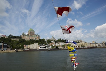 Quebec City seen from Quebec-Levis Ferry.