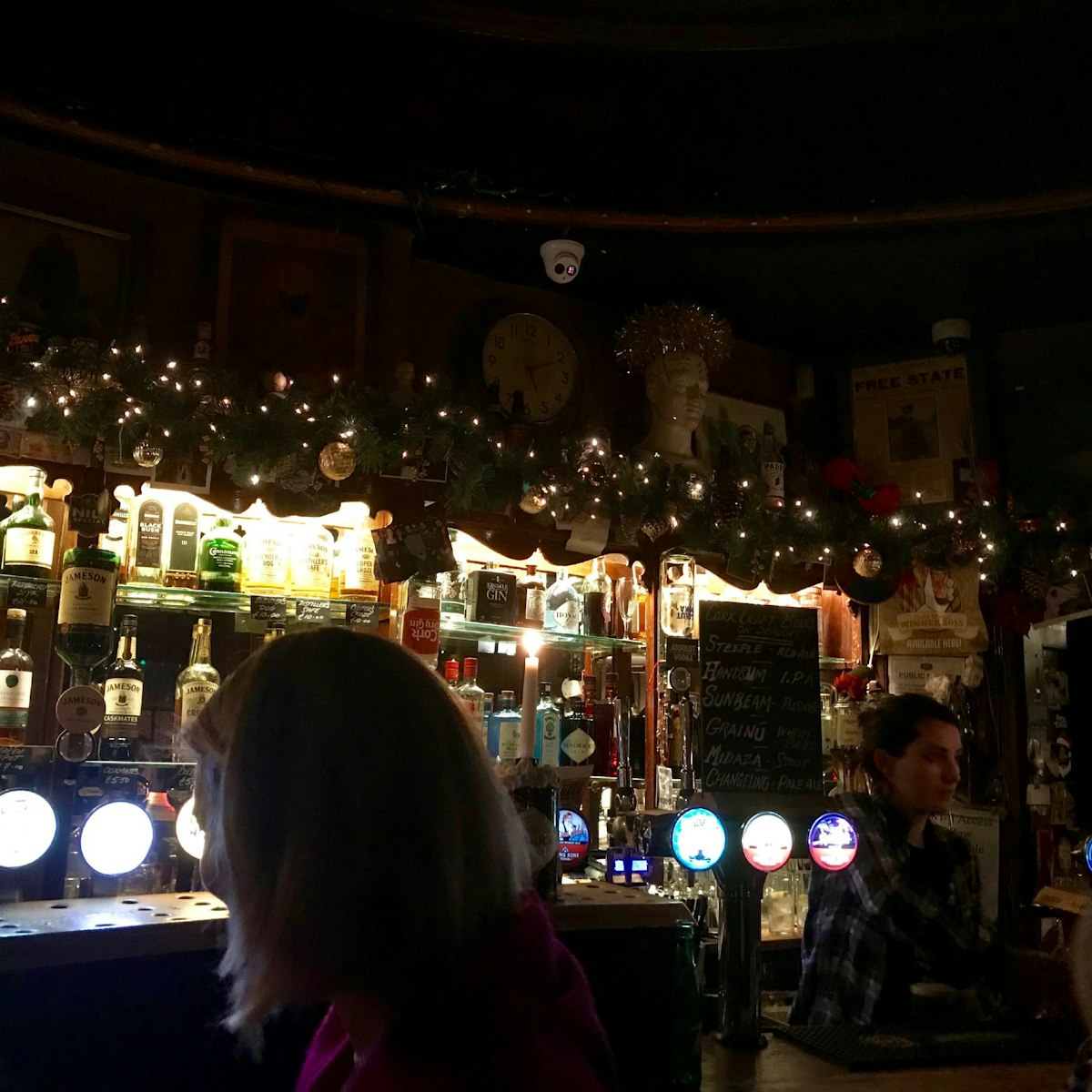 The dark and cosy Oval bar.