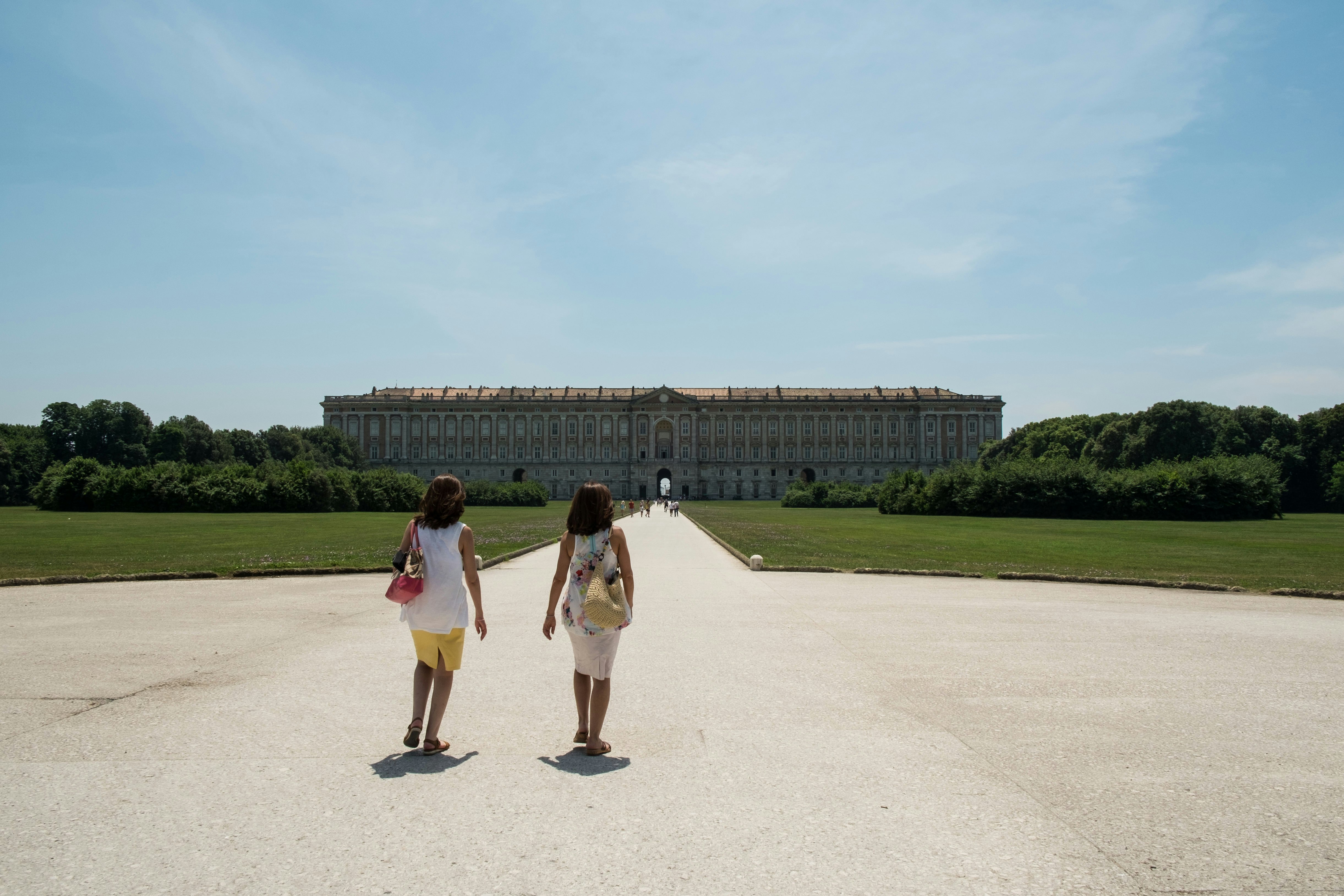 Entrance to Caserta Palace from the royal park