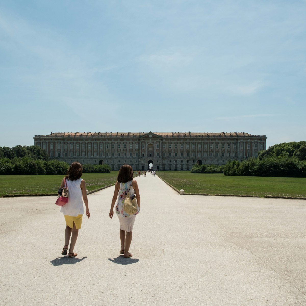 Entrance to Caserta Palace from the royal park