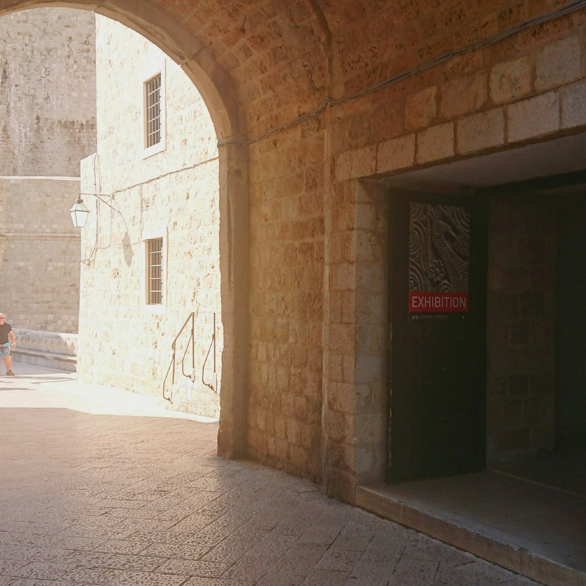 The entrance to the museum sits on Ploče gate