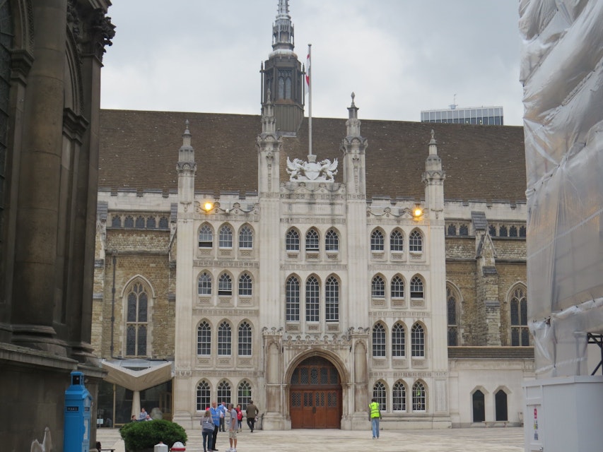 The southern side of the Guildhall