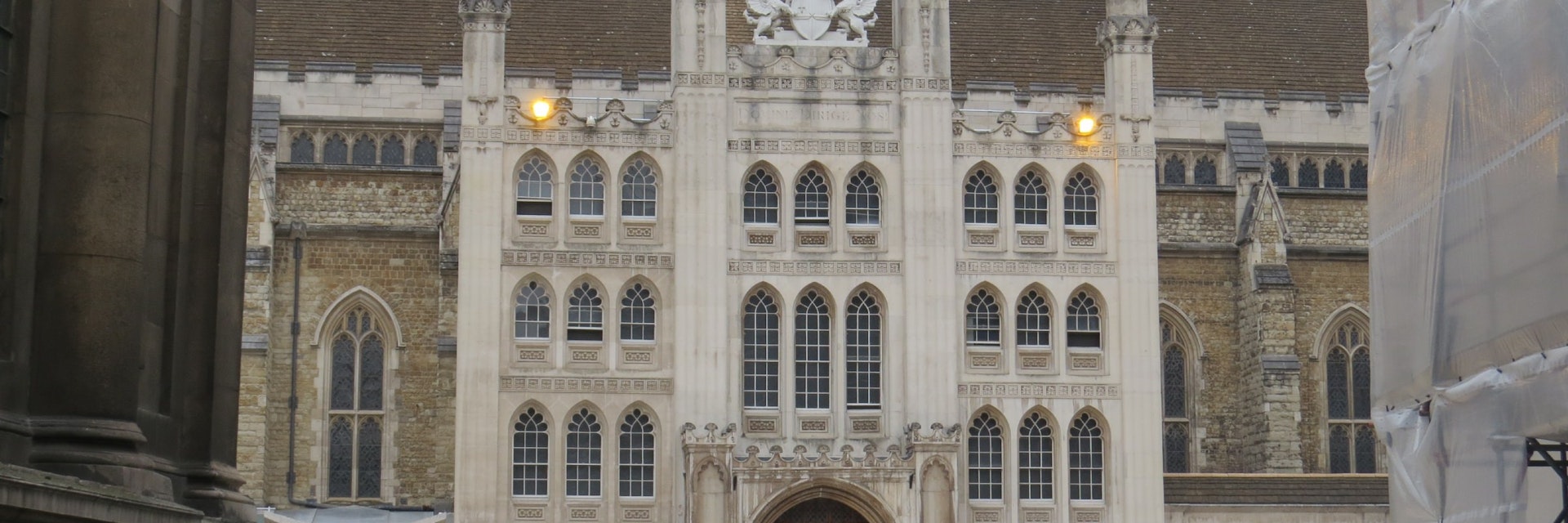The southern side of the Guildhall