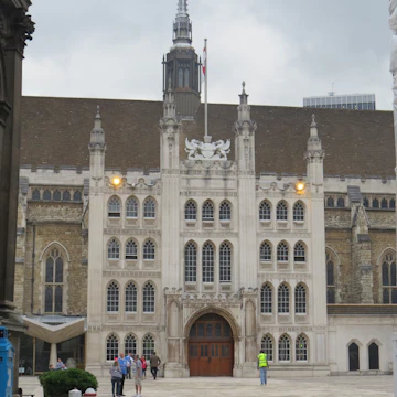 The southern side of the Guildhall