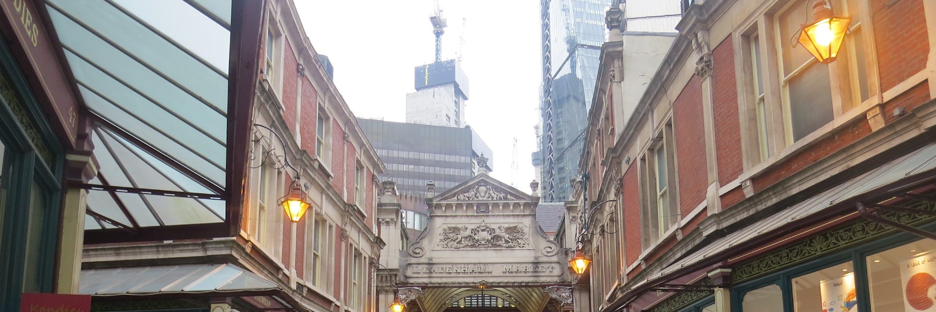 Inside Leadenhall Market in the heart of the City of London