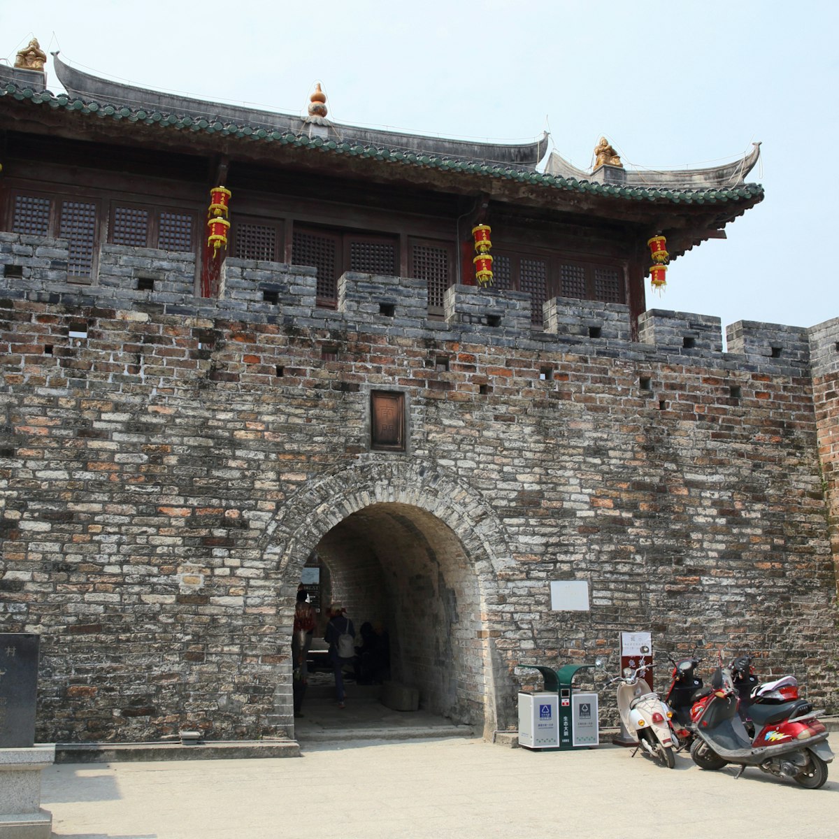 SHENZHEN, CHINA - MARCH 28, 2016: Dapeng Fortress on March 28, 2016 in Shenzhen, China. Dapeng Fortress is a historic landmark walled village in Guangdong..; Shutterstock ID 544612273; Your name (First / Last): Megan Eaves; GL account no.: 65050; Netsuite department name: Online Editorial; Full Product or Project name including edition: Destination image - North Asia