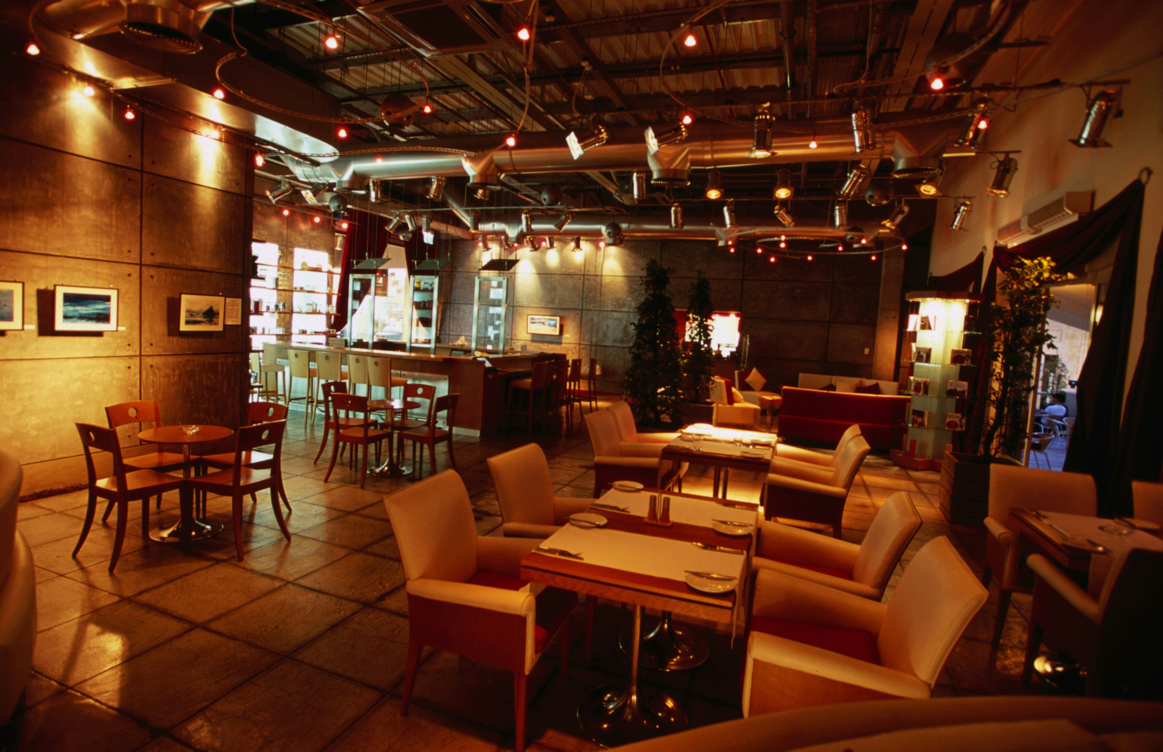 Inside Elements restaurant in Wafi city.