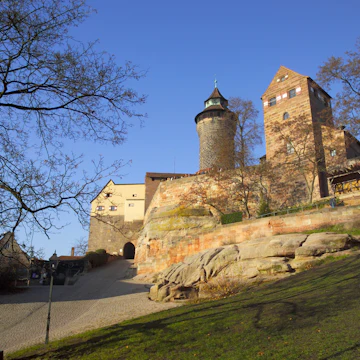 Kaiserburg (Imperial castle) & Sinwellturm (tower), N|rnberg (Nuremberg), Bavaria, Germany