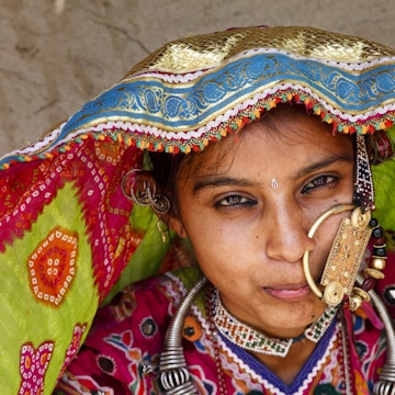 Woman from the Marwada Meghwal Harijan tribe