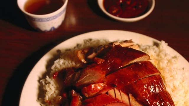 Roast duck and pork at BBQ King, Chinatown.