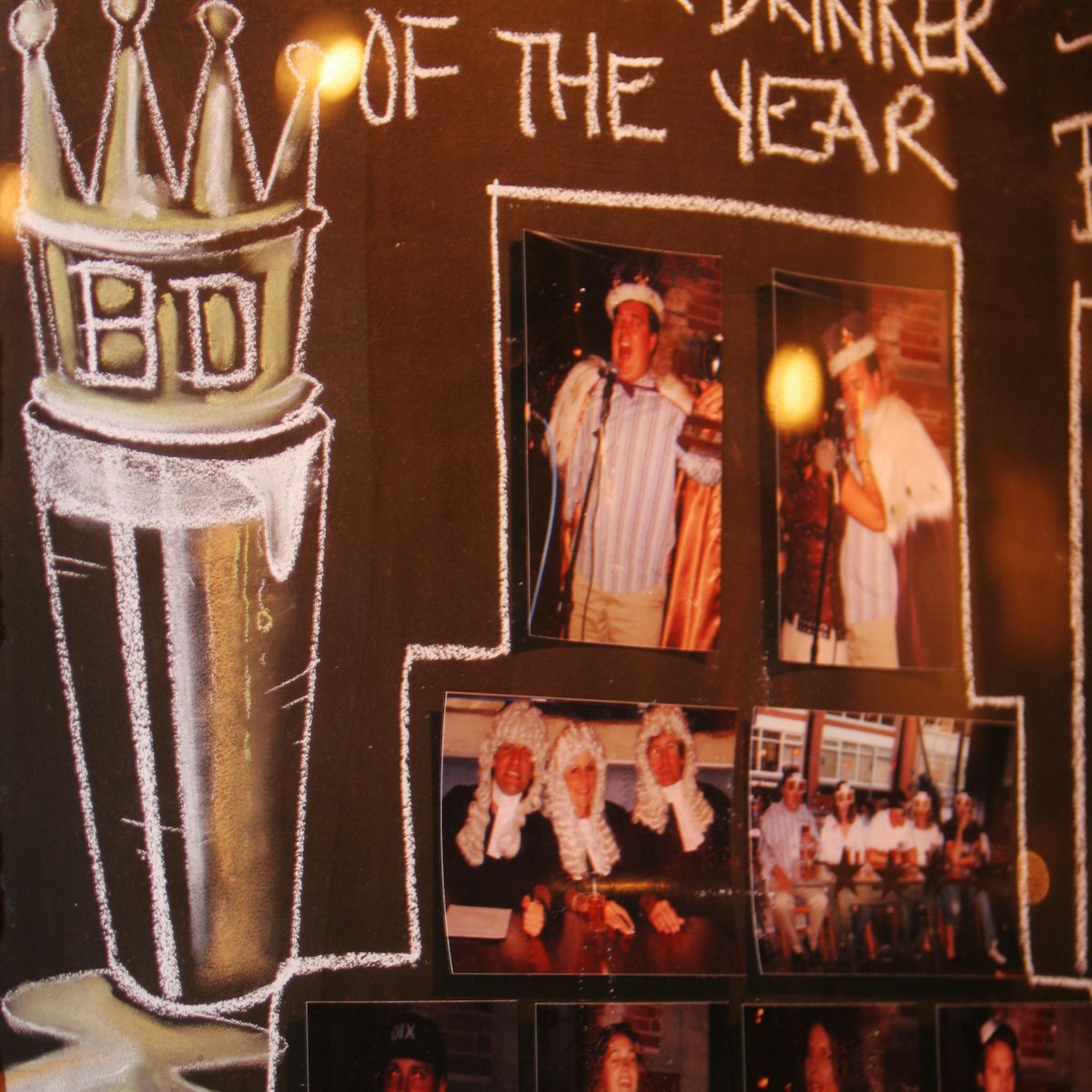 Beer Drinker of the Year Award sign at Yaletown Brewing Company, Yaletown.